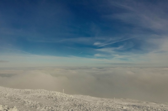 Widok ze Śnieżki - 3 stycznia 2016 - foto Emilia Klimkowicz